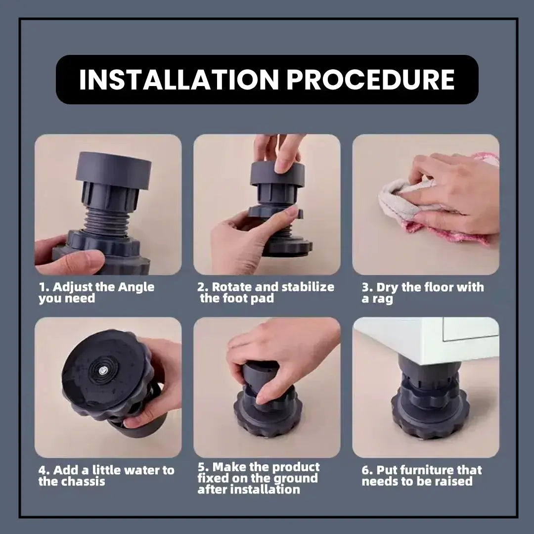 VibroShield™ | Anti Vibration Pads for Washing Machine & Refrigerator (4 Pcs Set)