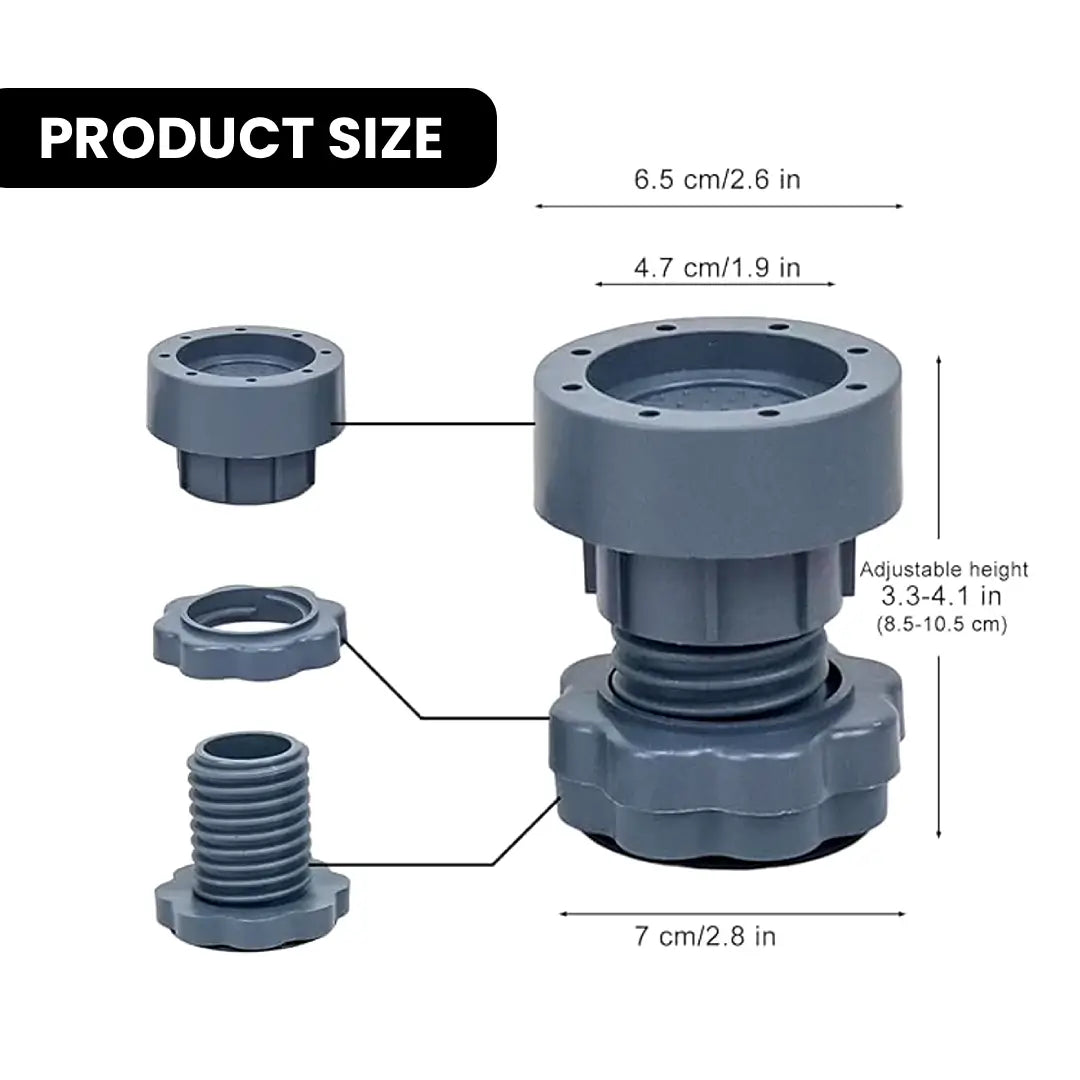 VibroShield™ | Anti Vibration Pads for Washing Machine & Refrigerator (4 Pcs Set)