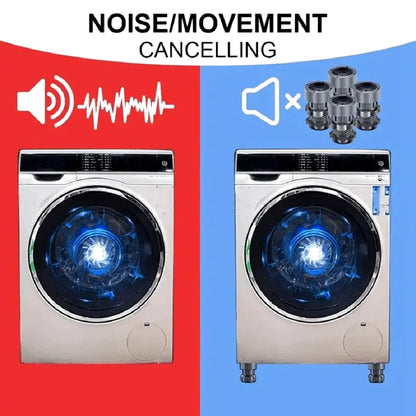 VibroShield™ | Anti Vibration Pads for Washing Machine & Refrigerator (4 Pcs Set)